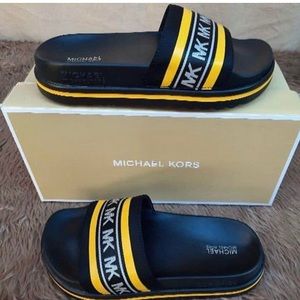Michael Kors Logo Slides Sandals